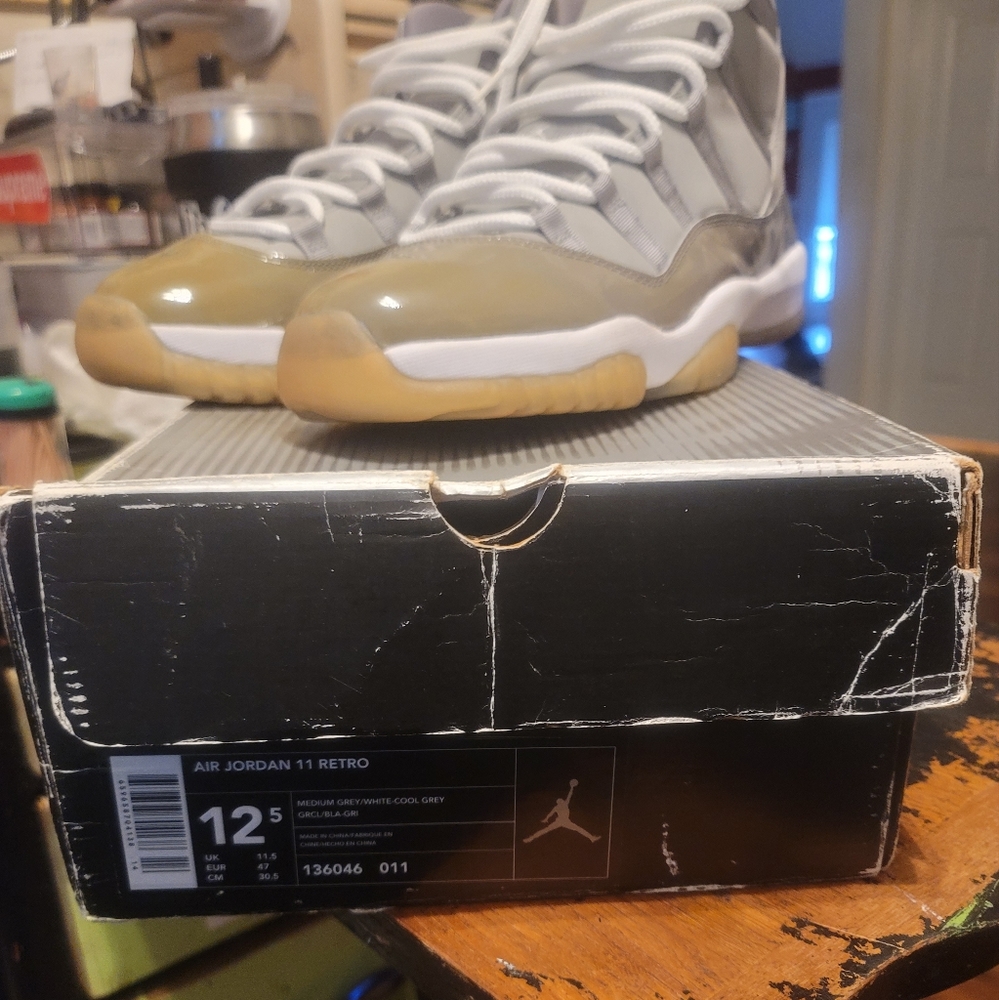 Air jordan  11 retro 2001 release cool grey mens size 12.5 complete. - Picture 10 of 16